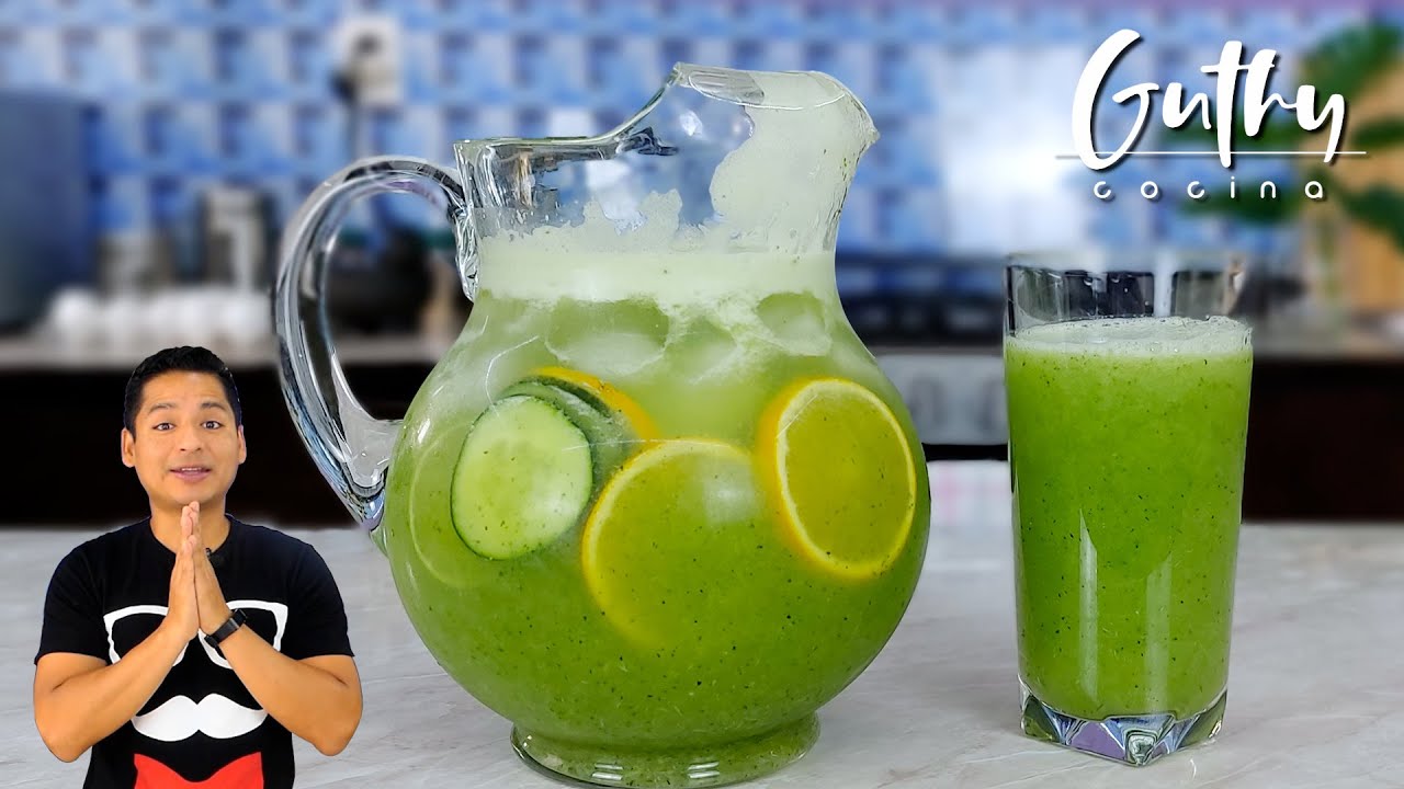 Agua Fresca de Naranja y Pepino