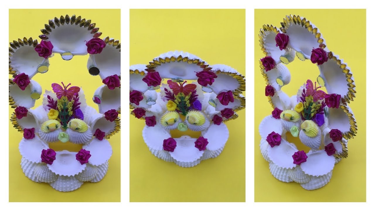 Handmade SEASHELL BIRD ART || Indicraft