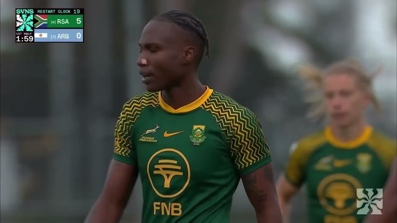 Argentina vs Sudáfrica. Los Angeles 2025. Rugby femenino 7s.
