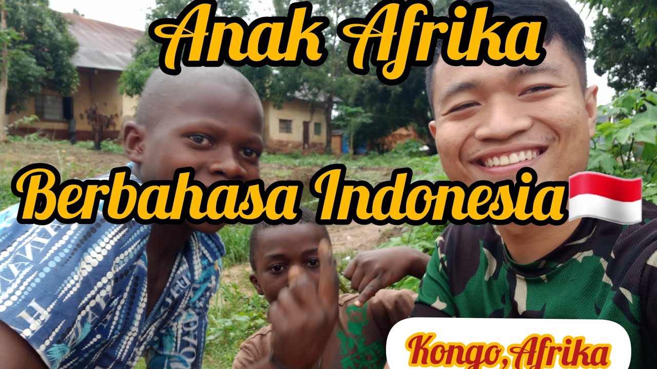 Anak Afrika(Kongo) Berbahasa Indonesia @RayyanRay20 #kongo #afrika #tni
