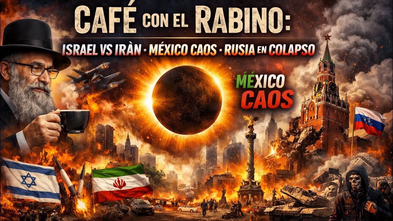 Cafe con el Rabino Israel Vs Iran, Mexico Caos, Rusia en Colapso el Eclipse Solar lo anuncio? 🚨🚨🚨
