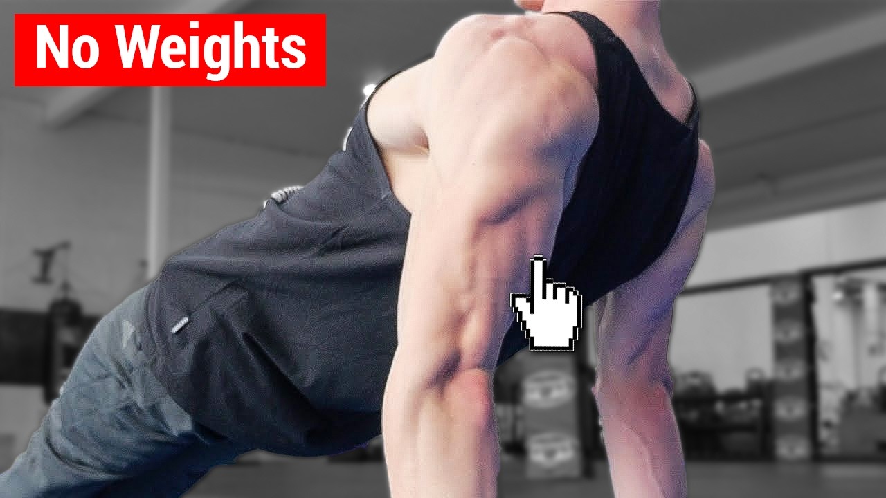 Top 5 Triceps Exercises Without Weights (BIGGER ARMS)