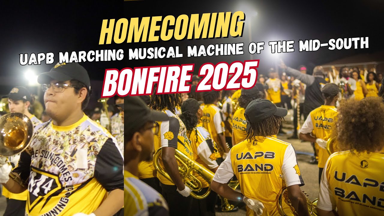 UAPB M4 Band Sets the Homecoming Bonfire on Fire! 🔥