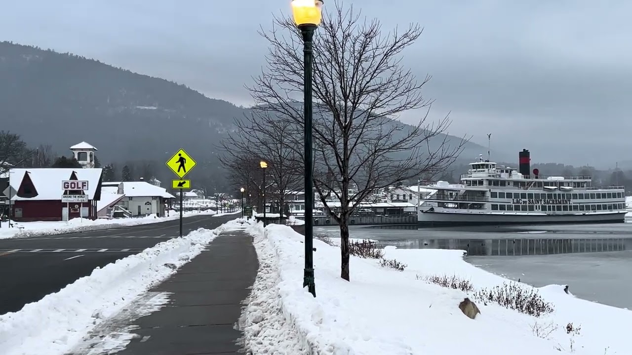 Snowfall Lake George 01/07/2026