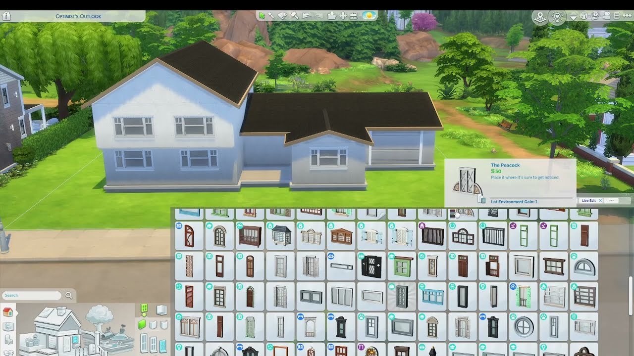 Colorful Midcentury Family Home TheSims4