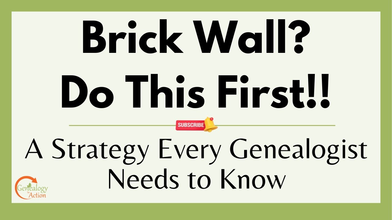 Do This BEFORE You Jump Into Your Next Genealogy Project