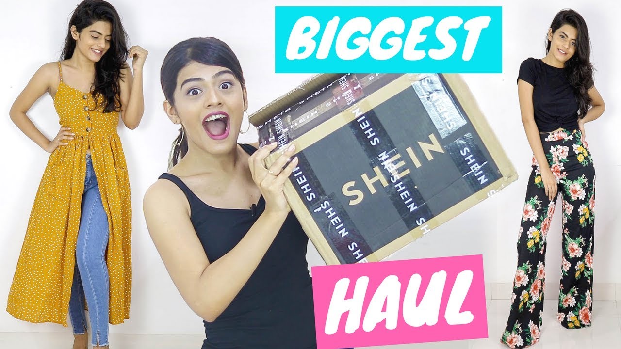 BIGGEST SHEIN HAUL worth ₹17000 for Back To School/ College | Dhwani Bhatt