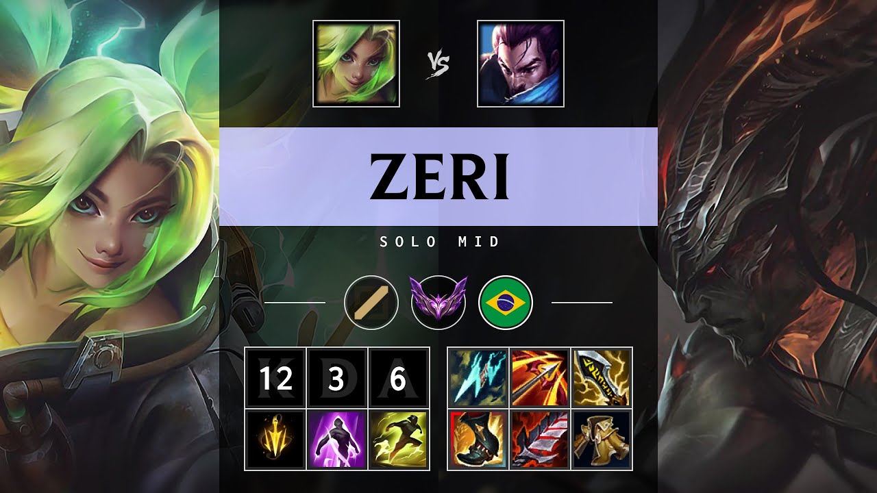Zeri Mid vs Yasuo - BR Master Patch 25.06