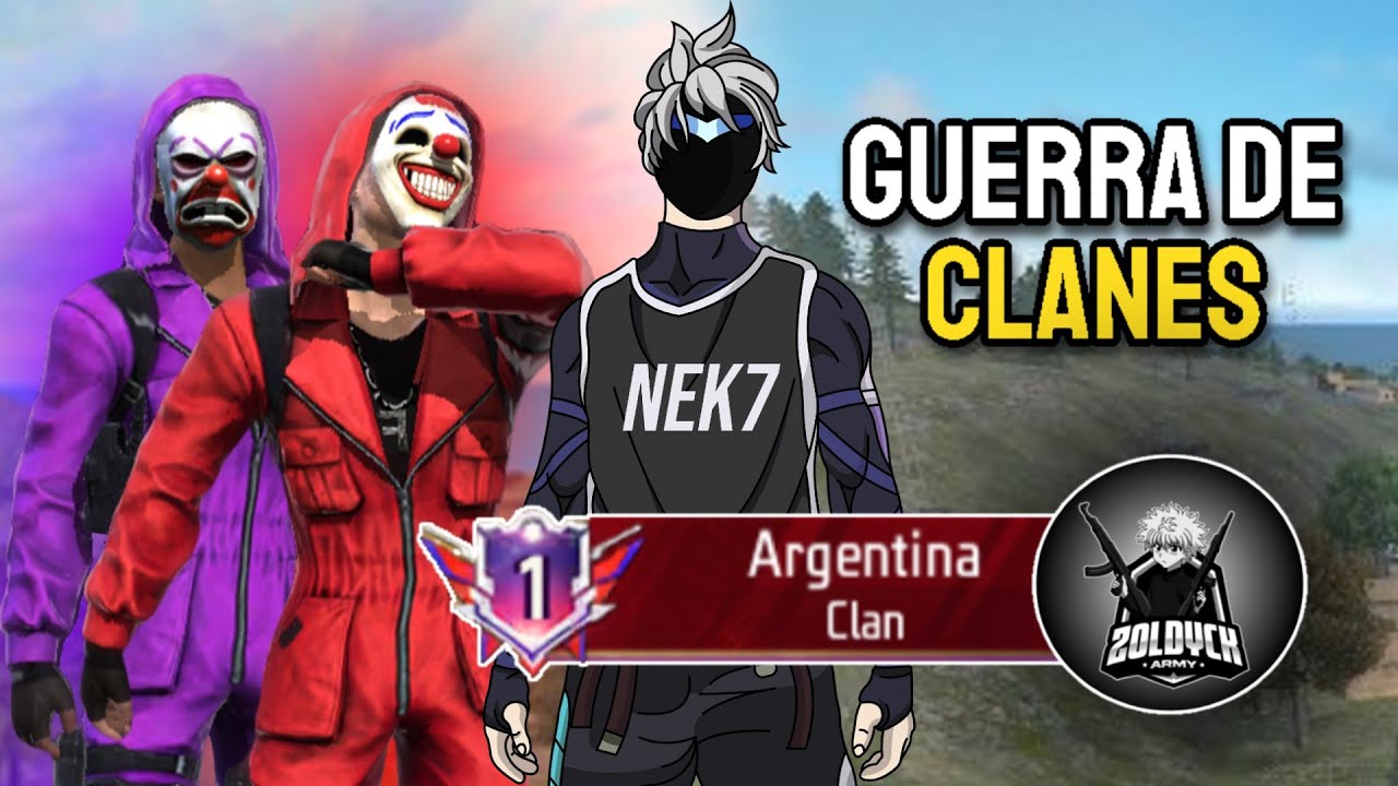 EMPAREJO CONTRA EL CLAN DE SMOOKE Y NAGUARA EN GUERRA DE CLANES ☠️💙 FREE FIRE