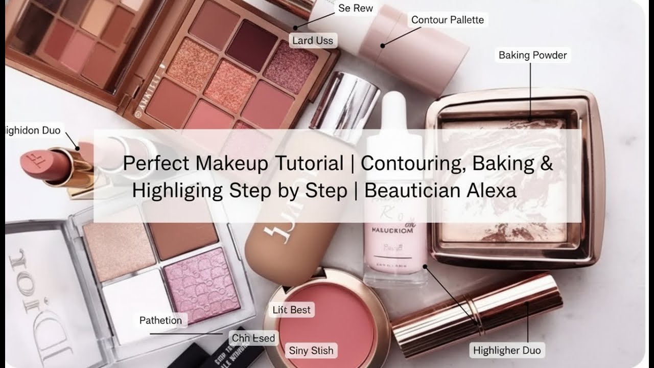 Perfect Makeup Tutorial | Contouring, Baking & Highlighting Step by Step |   Beautician Alexa