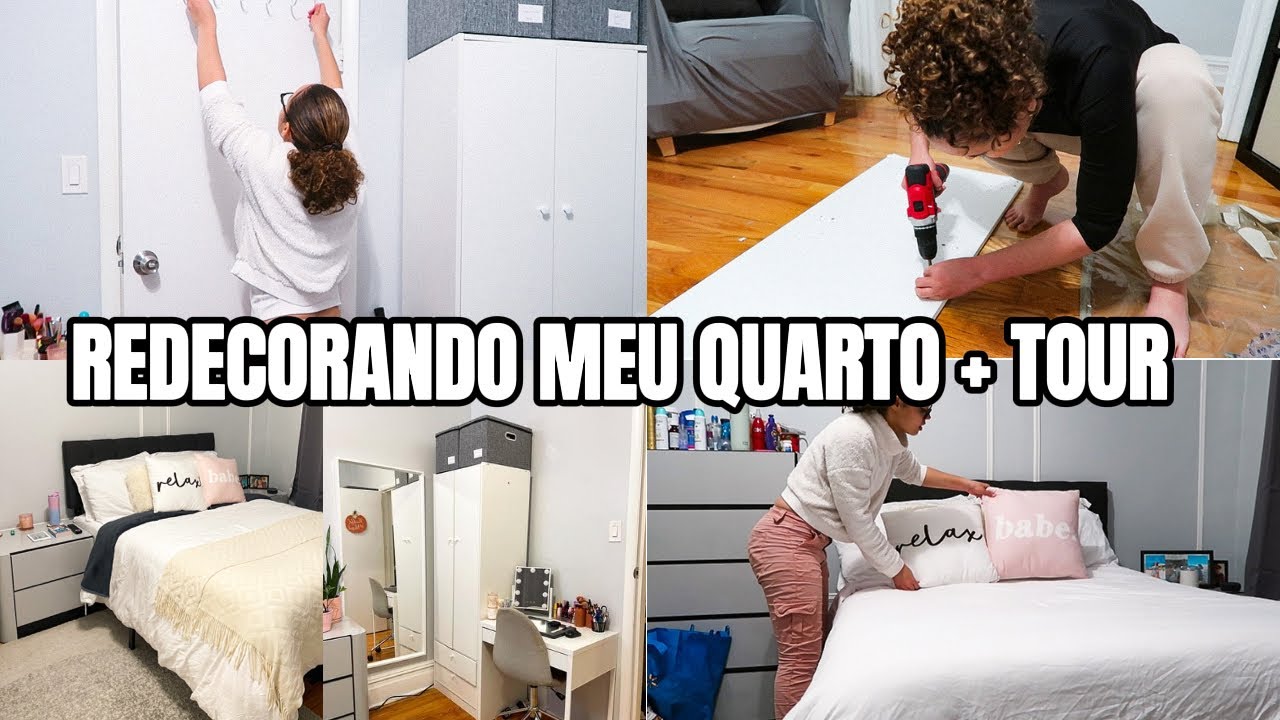 REFORMANDO MEU QUARTO + TOUR PELO MEU QUARTO ESTILO CLEAN
