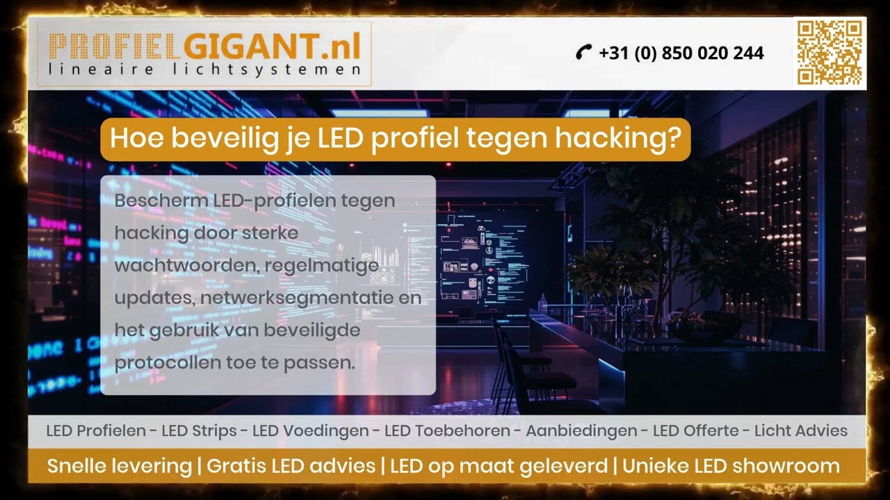 Hoe beveilig je LED profiel tegen hacking? | Profielgigant