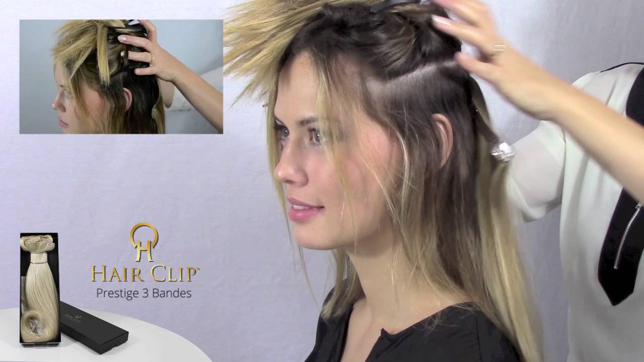 Extensions à clips cheveux naturels Hair-Clip Professionnel