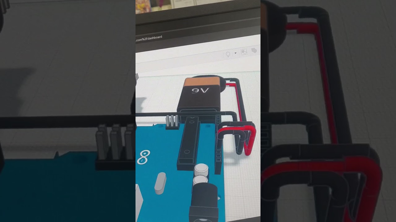 smart dustbin digien hand mand tinkercad .😎