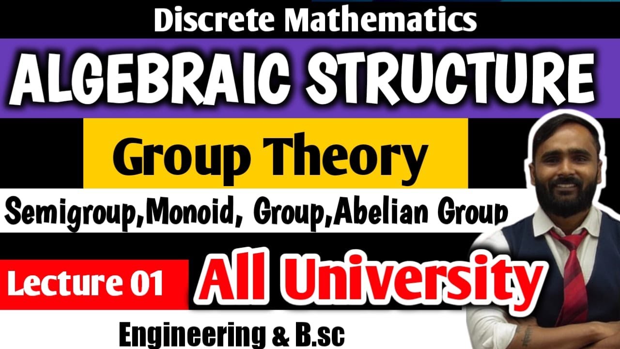 Algebraic Structure|Group Theory| Discrete Mathematics|Lecture 01| All University | PRADEEP GIRI SIR