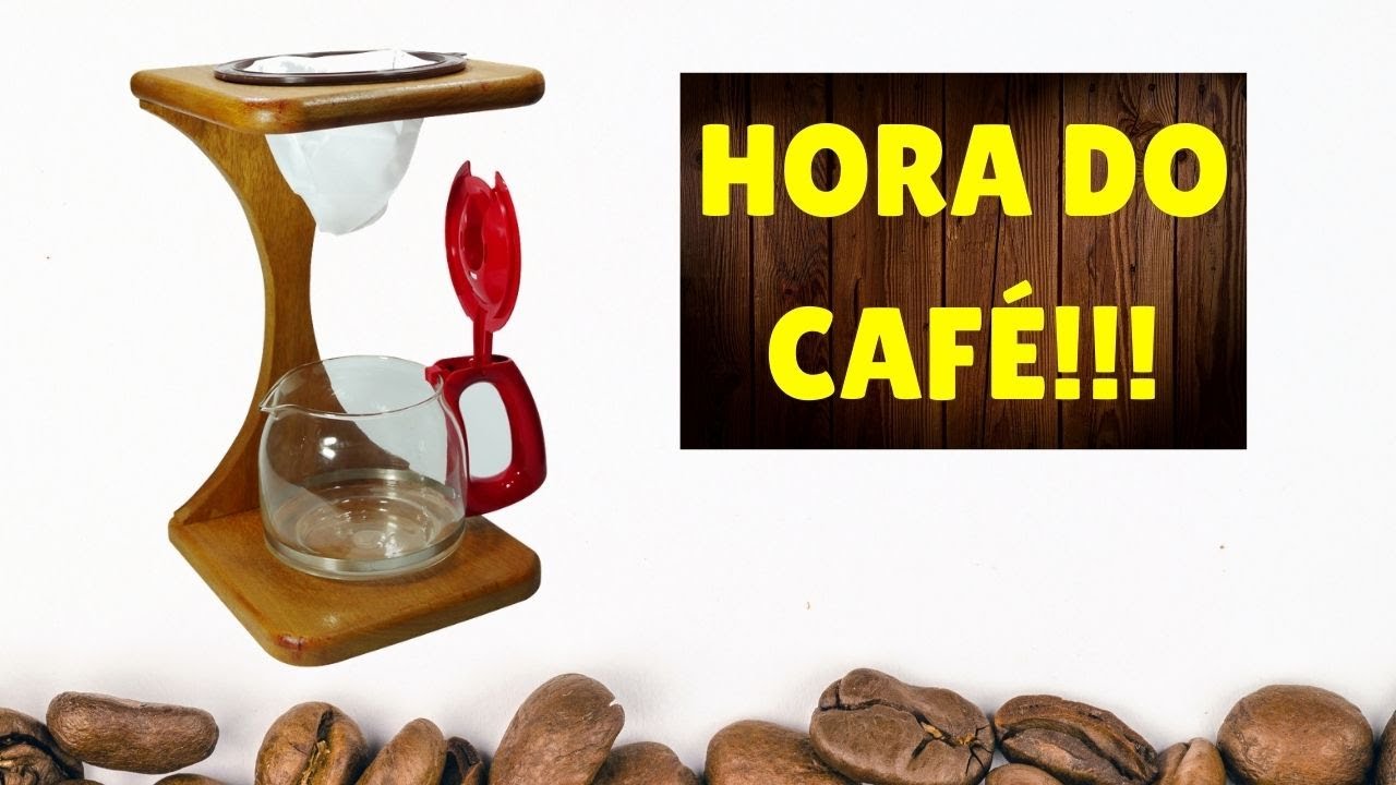 22 - SUPORTE DE MADEIRA PARA COADOR DE CAFÉ - COMO FAZER MANCEBO