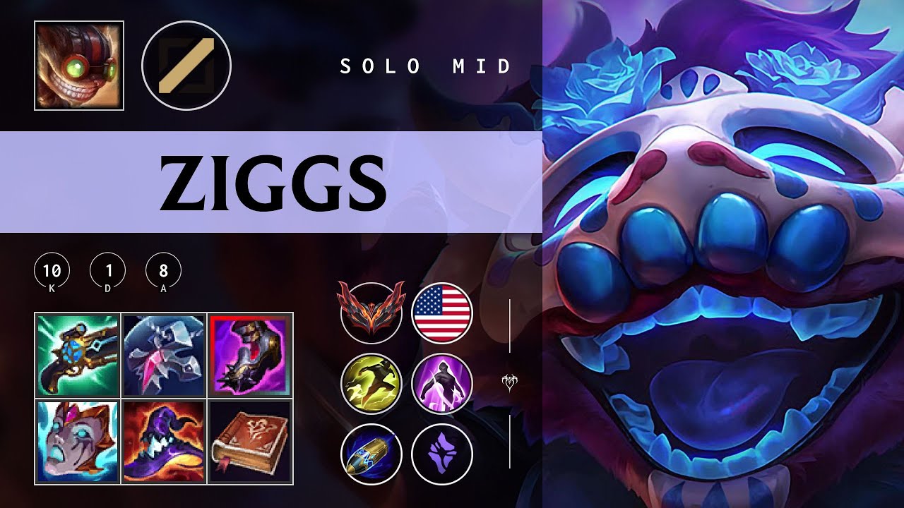 Ziggs Mid vs Akali - NA Grandmaster Patch 25.22