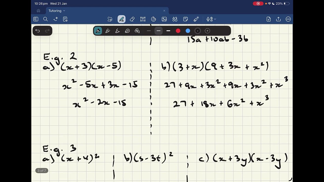Mathematics Advanced: Algebra Revision