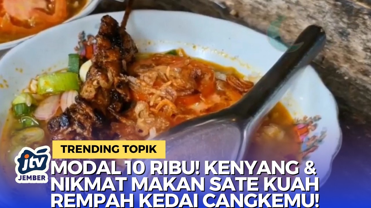UNIK & MURAH! Sate Kuah Rempah Ponorogo Cuma 10 Ribu Rupiah!