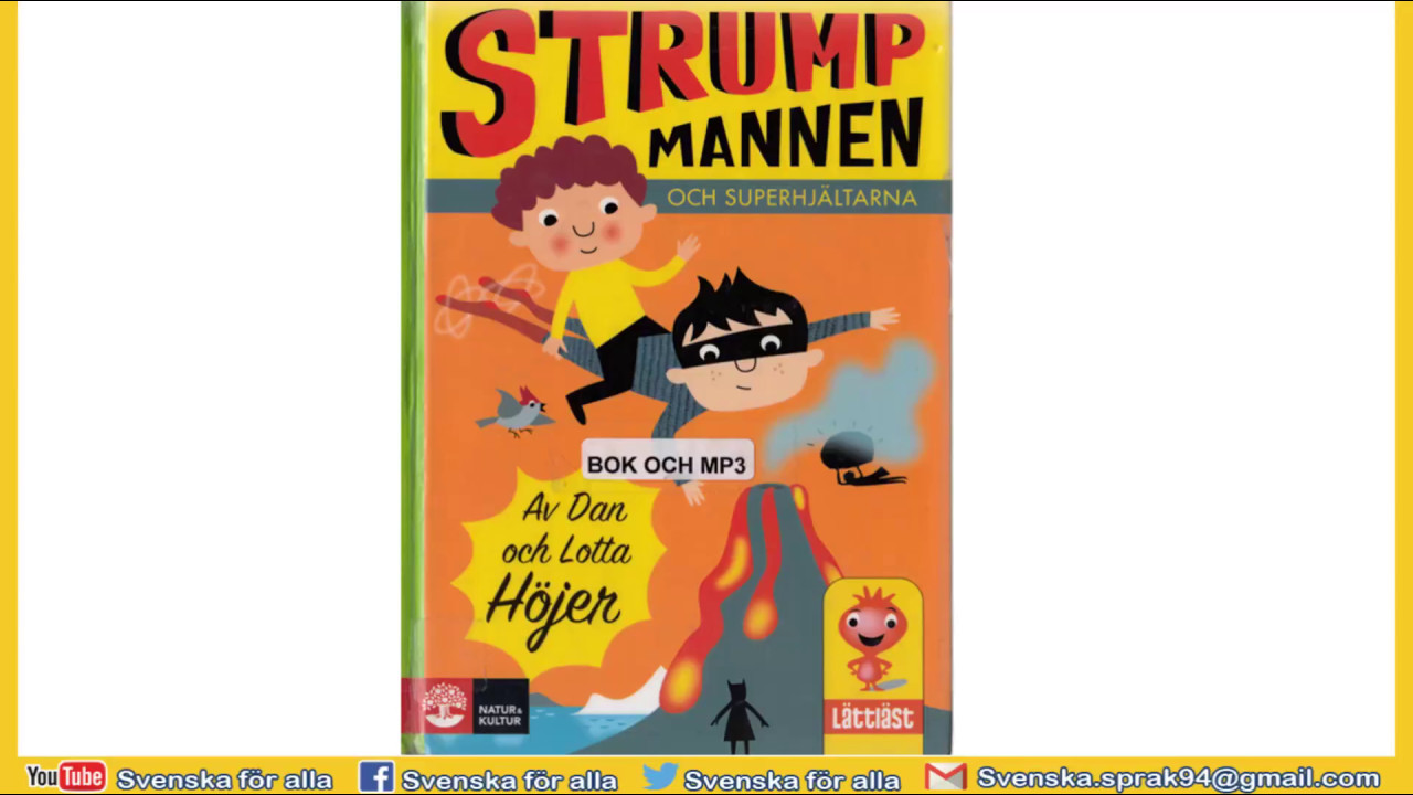 Lyssna på svenska böcker _ Lär dig svenska / Strump mannen och superhjältarna