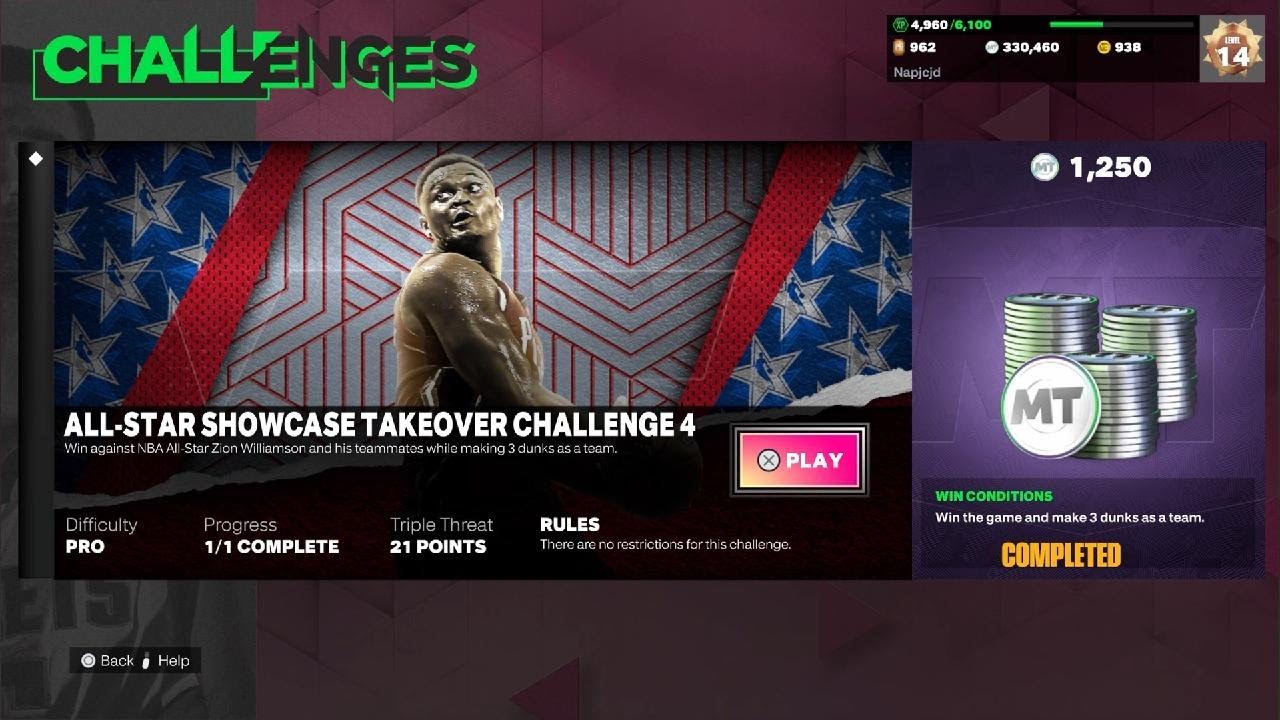 NBA 2K23 MyTEAM Skills Challenges - All-Star Showcase Takeover Challenge 4
