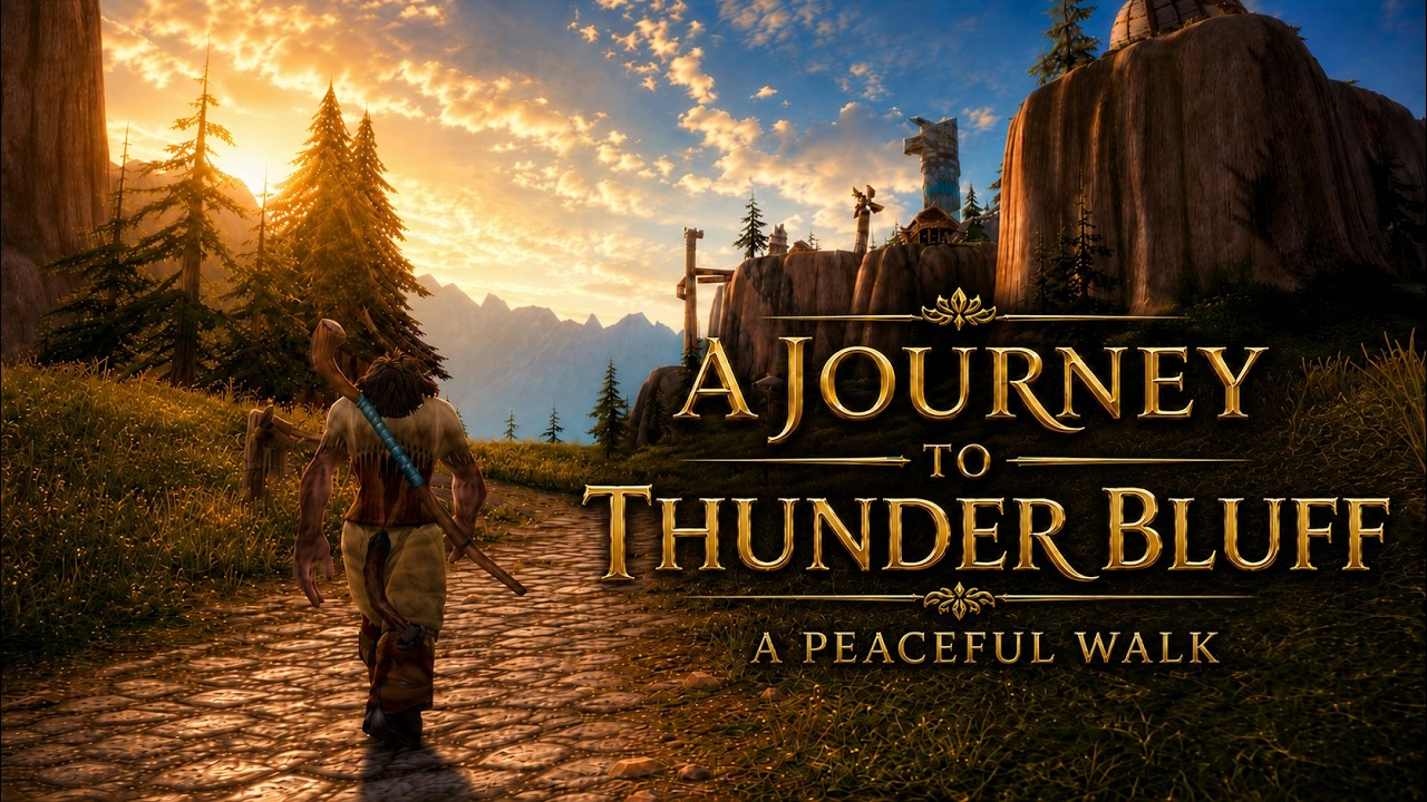 A Relaxing Walk in World of Warcraft - From Camp Narache to Thunder Bluff