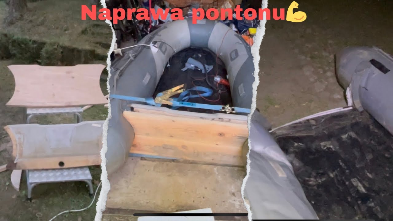 Jak wymienić pawęż- naprawa pontonu💪🐋