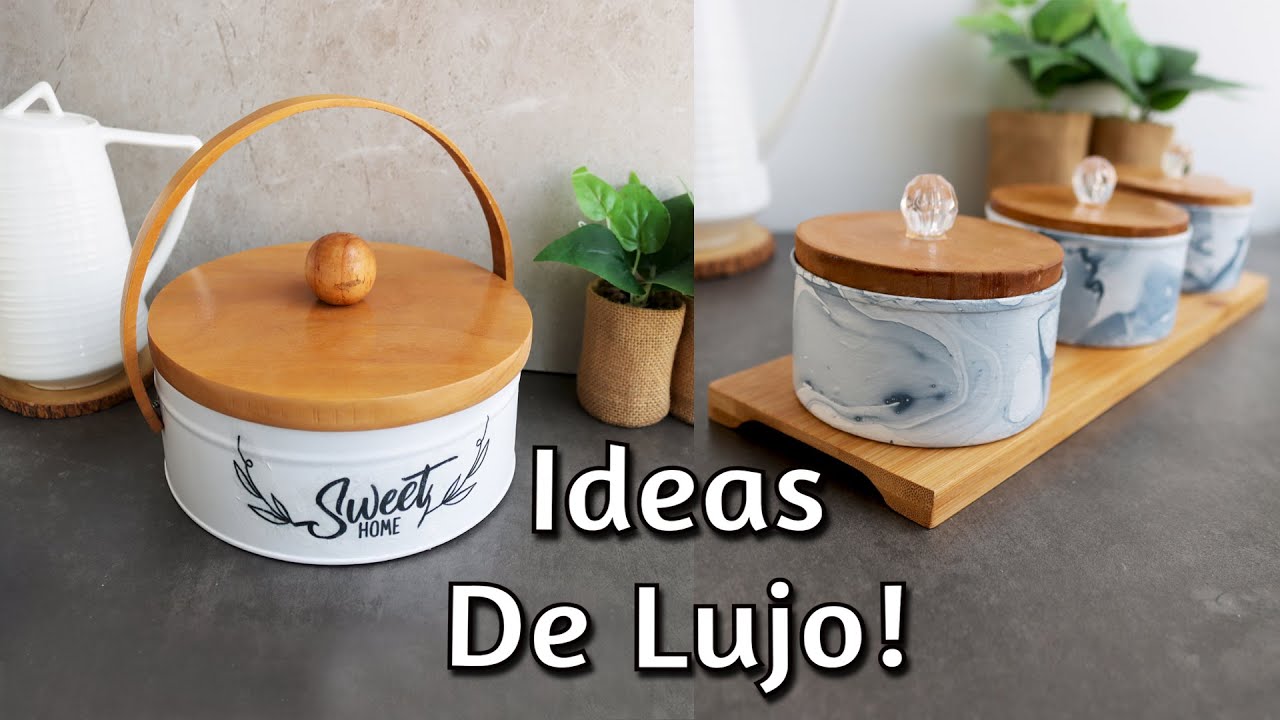 ¡De Basura a Lujo!-6 LUJOSAS Ideas para TU COCINA con LATAS- Manualidades con Latas Fáciles y Útiles