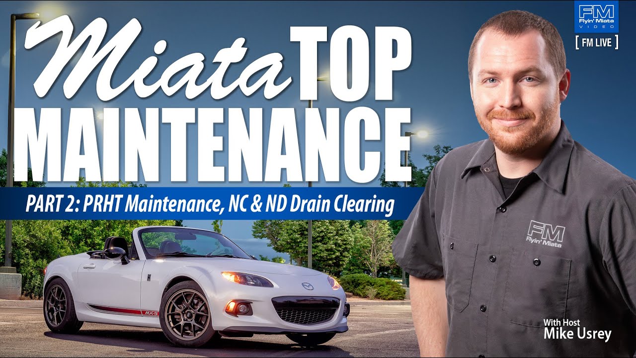 Miata Powered Top Maintenance! (Vertical version)  FM Live w Mike Usrey 11-6-25