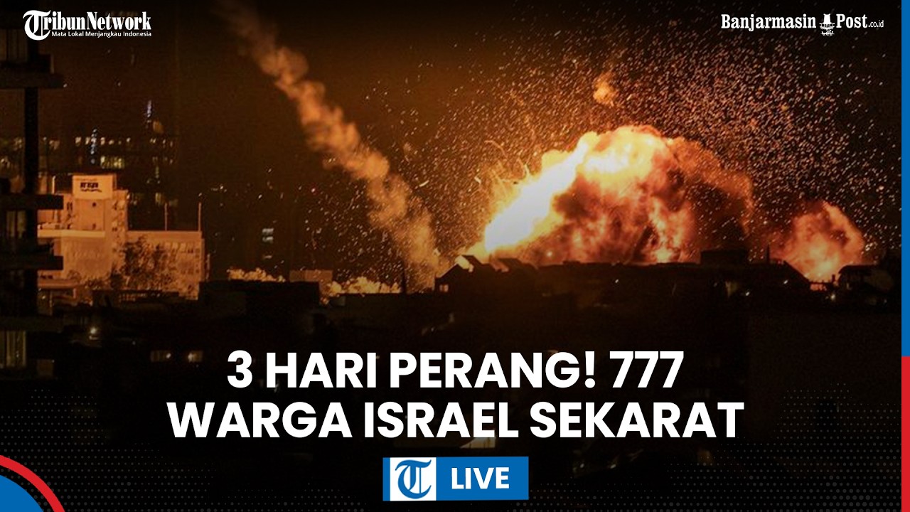 LIVE: Serangan Dahsyat Rudal Iran Berhasil Lumat Israel, 3 Hari Perang 777 Orang Sekarat