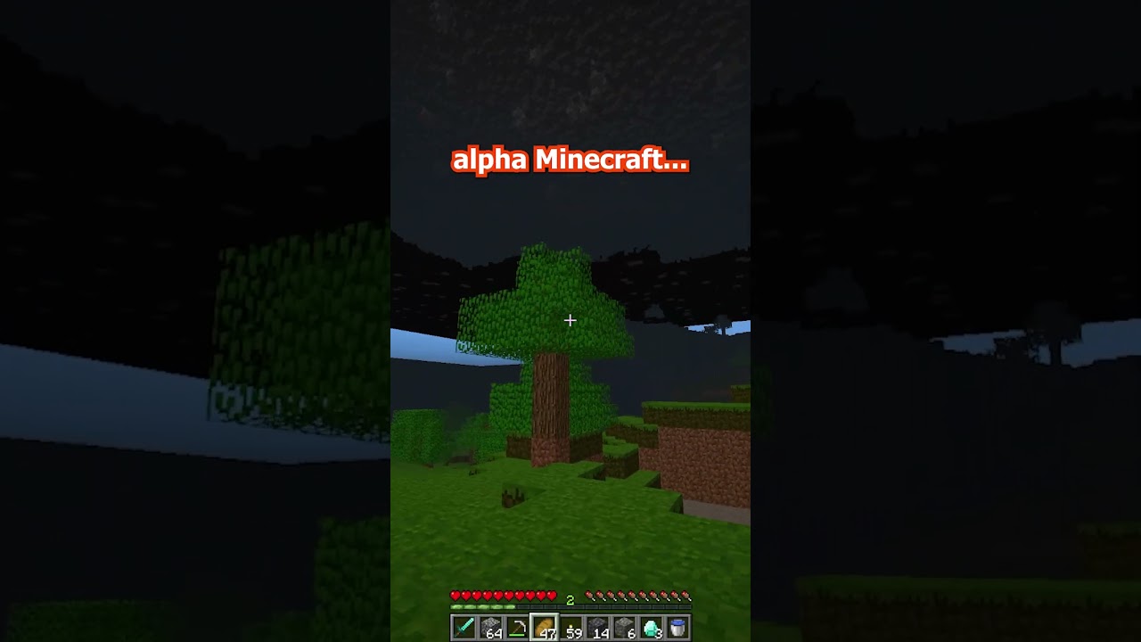 this mod adds alpha minecraft BELOW the bedrock (by @forgoted )  #minecraft