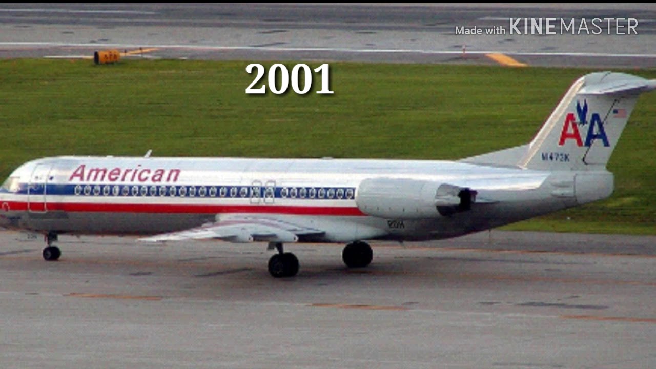 American Airlines Fokker 100 Fleet History (1991-2008)