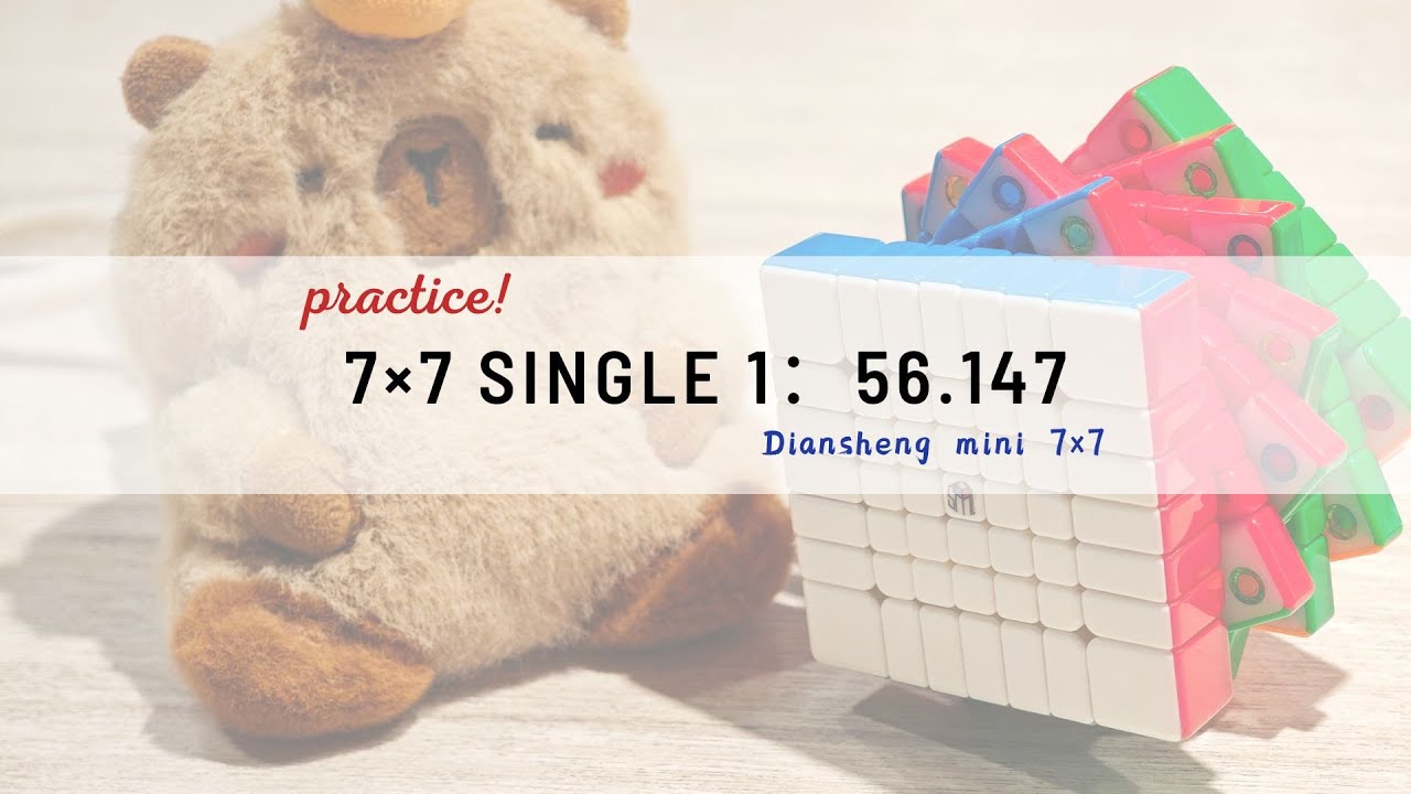 【Practice】7×7 1：56.147 single  | Diansheng mini 7×7