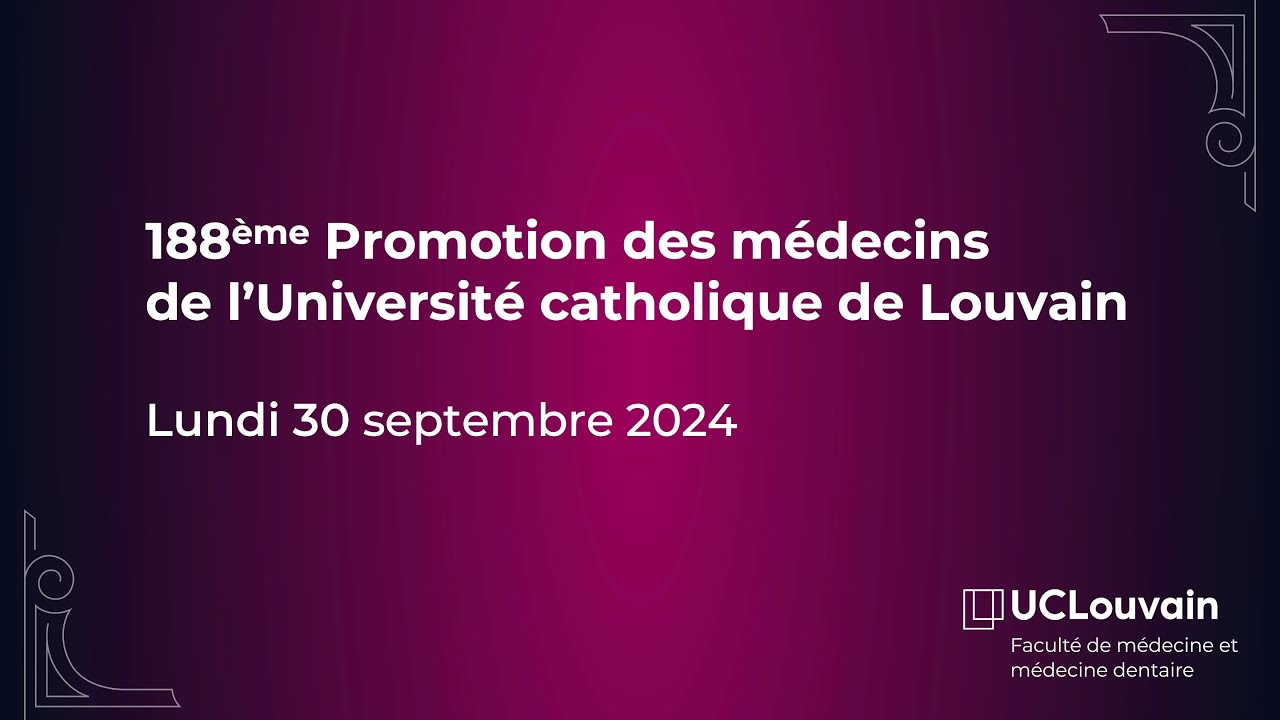 Proclamation 2024 de la Faculté de médecine et médecine dentaire