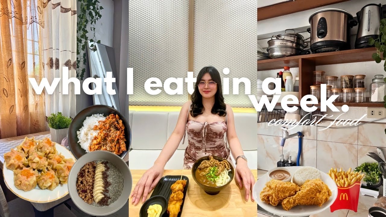 what I eat in a week + rainy season cravings, easy & balanced recipes 🍛🌭