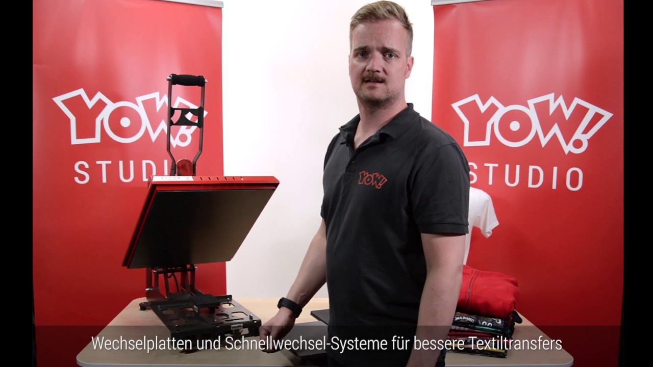Wechselplatten und Schnellwechsel-Systeme f&uuml;r bessere Textiltransfers