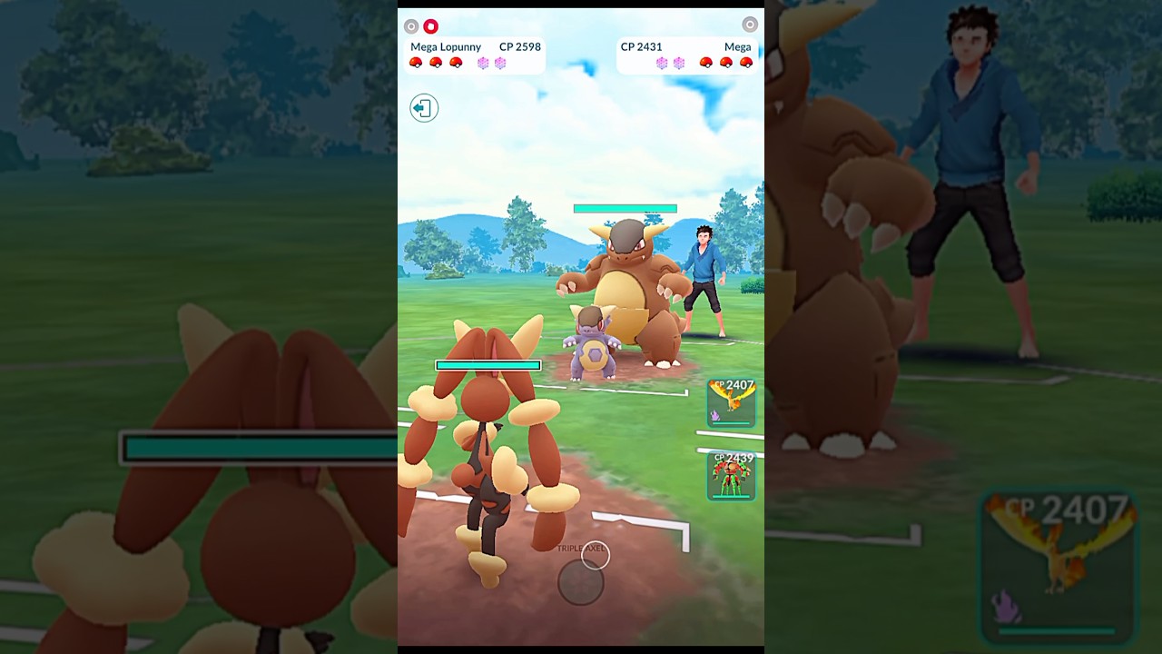 Mega Lopunny V/S Mega Kangaskhan PVP Normal Battle #pokemongo