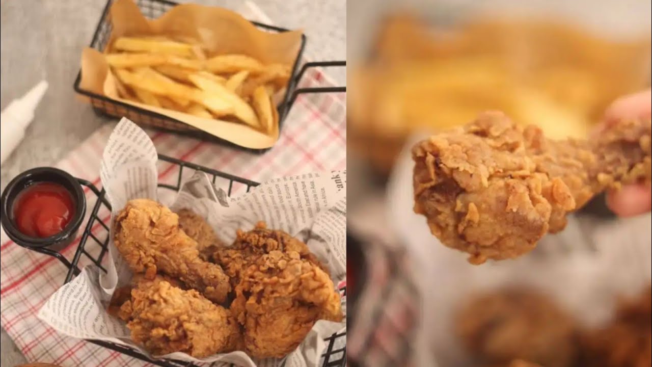 بروستد حصوصة مقرمش من برا وطري ولذيذ من جوا 🍗✨ الشيف حصة