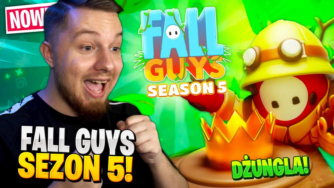 NOWY szalony SEZON 5 w Fall Guys ... 🌴 (sekretny FINAŁ!)