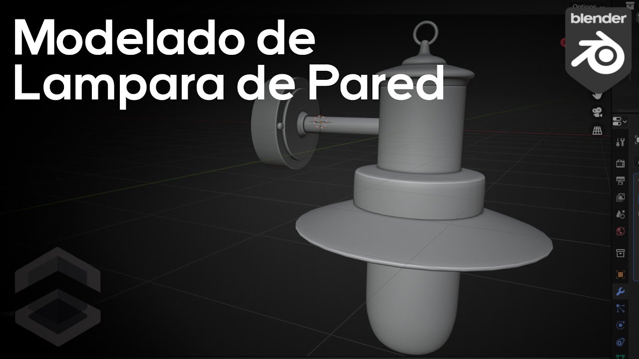 Modelado Lámpara de Pared en Blender 3.3 - Tutorial Blender