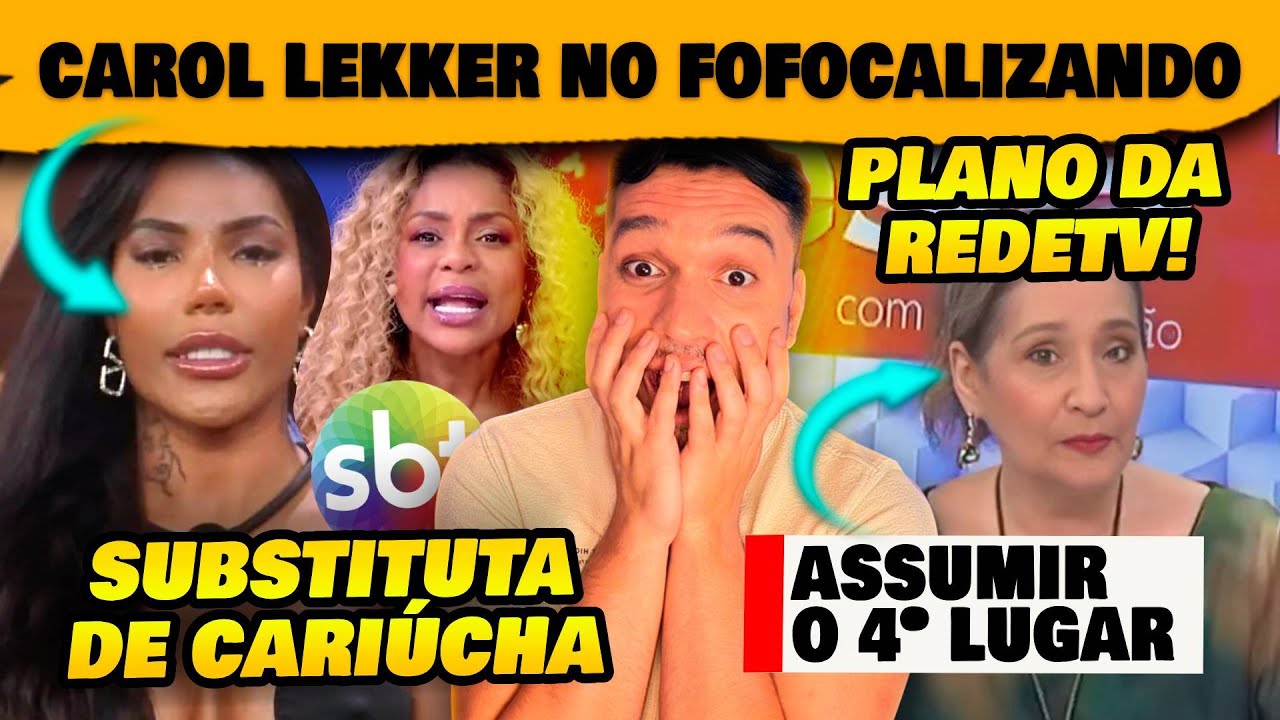 🚨SBT testa Carol Lekker como substituta de Cariúcha + Vaza plano da RedeTV em se tornar 4º lugar