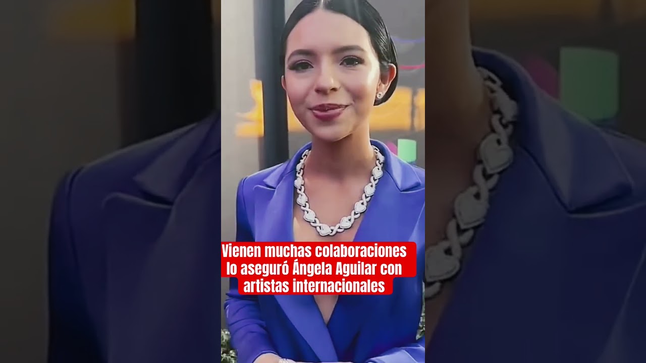 Vienen muchas colaboraciones lo aseguró Ángela Aguilar con artistas internacionales