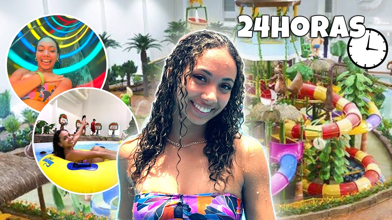 24 HORAS NO PARQUE AQUÁTICO!!