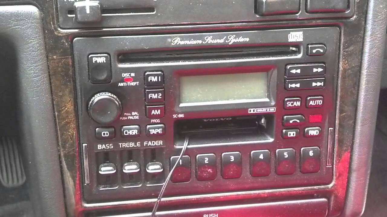 Как найти код магнитолы Volvo, 850, 960, S70, C70 и т. д. - VOTD