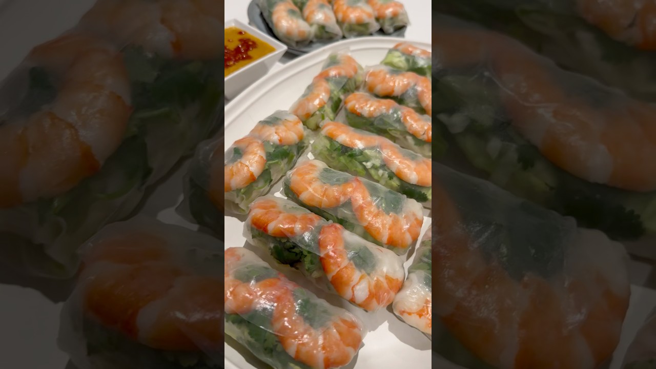 Fresh Rolls #springroll #goicuon #vietnamesefood #food #recipe #food #asmr #asmrcooking #noodles