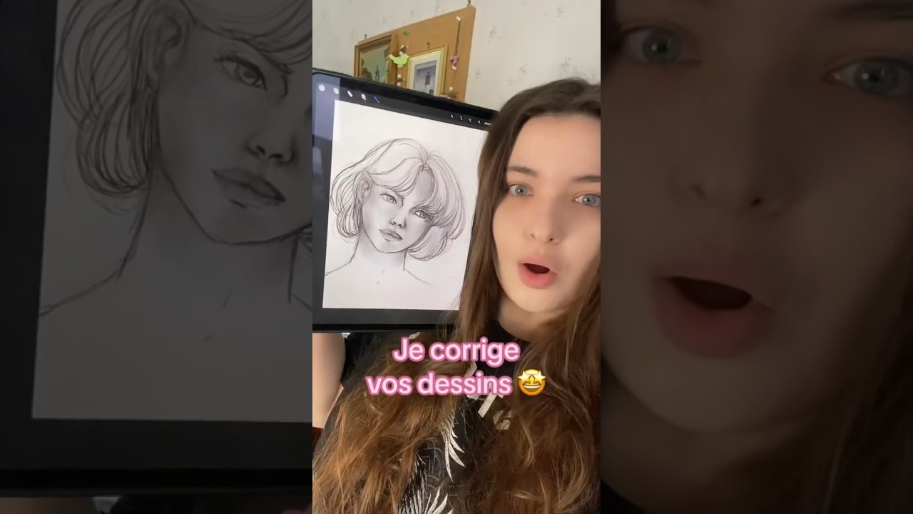Je CORRIGE vos DESSINS 😍 #tutodessin #coursdedessin #dessin