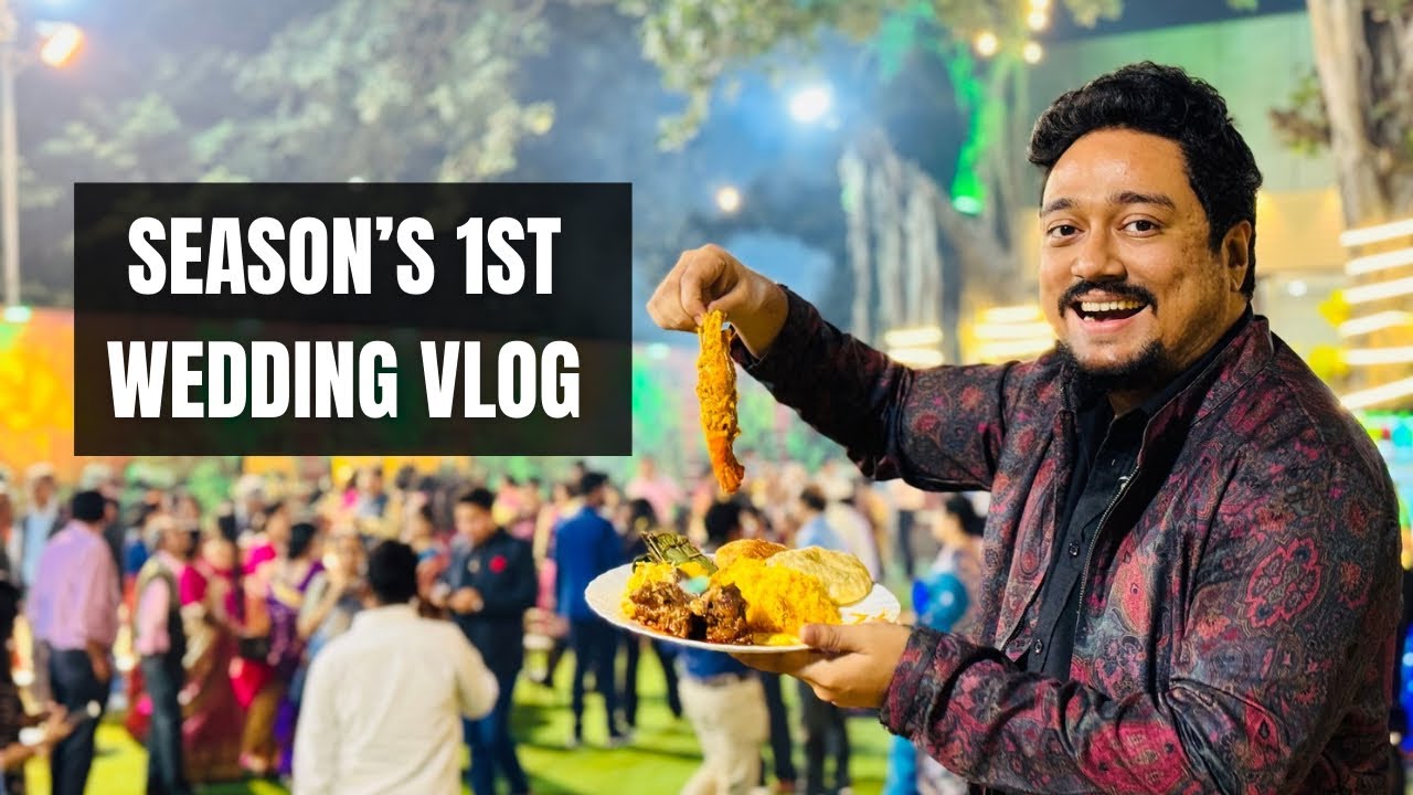 Season&rsquo;s 1st Wedding Vlog | Kebabs, Seafood, Mughlai at a Bengali Wedding in PC Gardens Kolkata