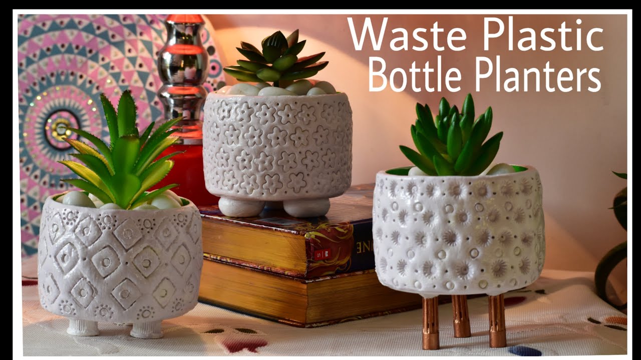 3 Easy Plastic Bottle Planters Idea ||  Easy Wall Putty Planter || Best Reuse Idea Of Plastic Bottle