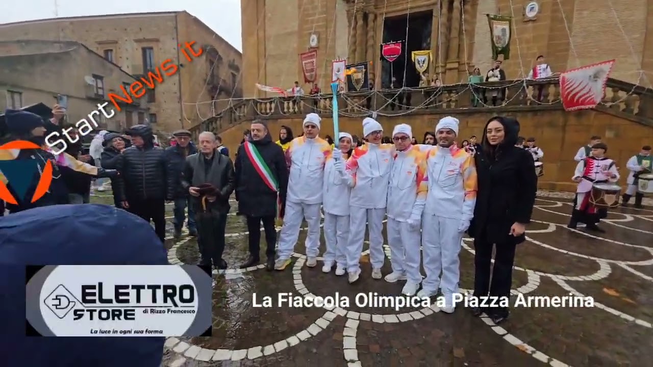 La Fiaccola Olimpica a Piazza Armerina