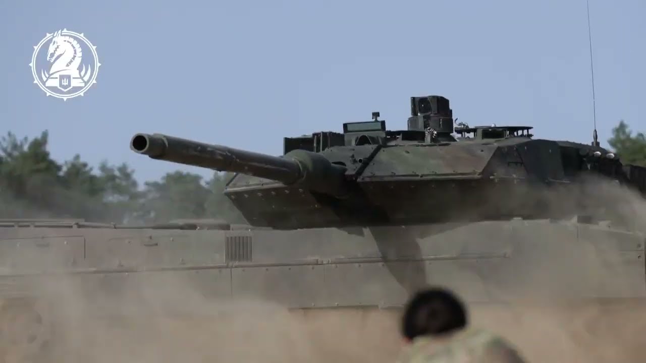 Ukraine - XX.09.2023. Training Footage. Leopard 2A6 Tanks Of The 47th Mechanized Brigade.